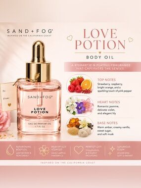 SAND + FOG Love Potion Body Oil — Pink and Gold